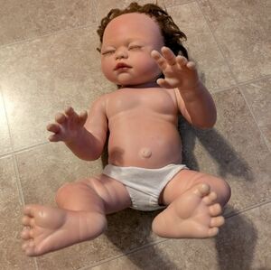 Realborn Reborn Baby Dolls Soft Silicone Sleeping Newborn Girl Doll